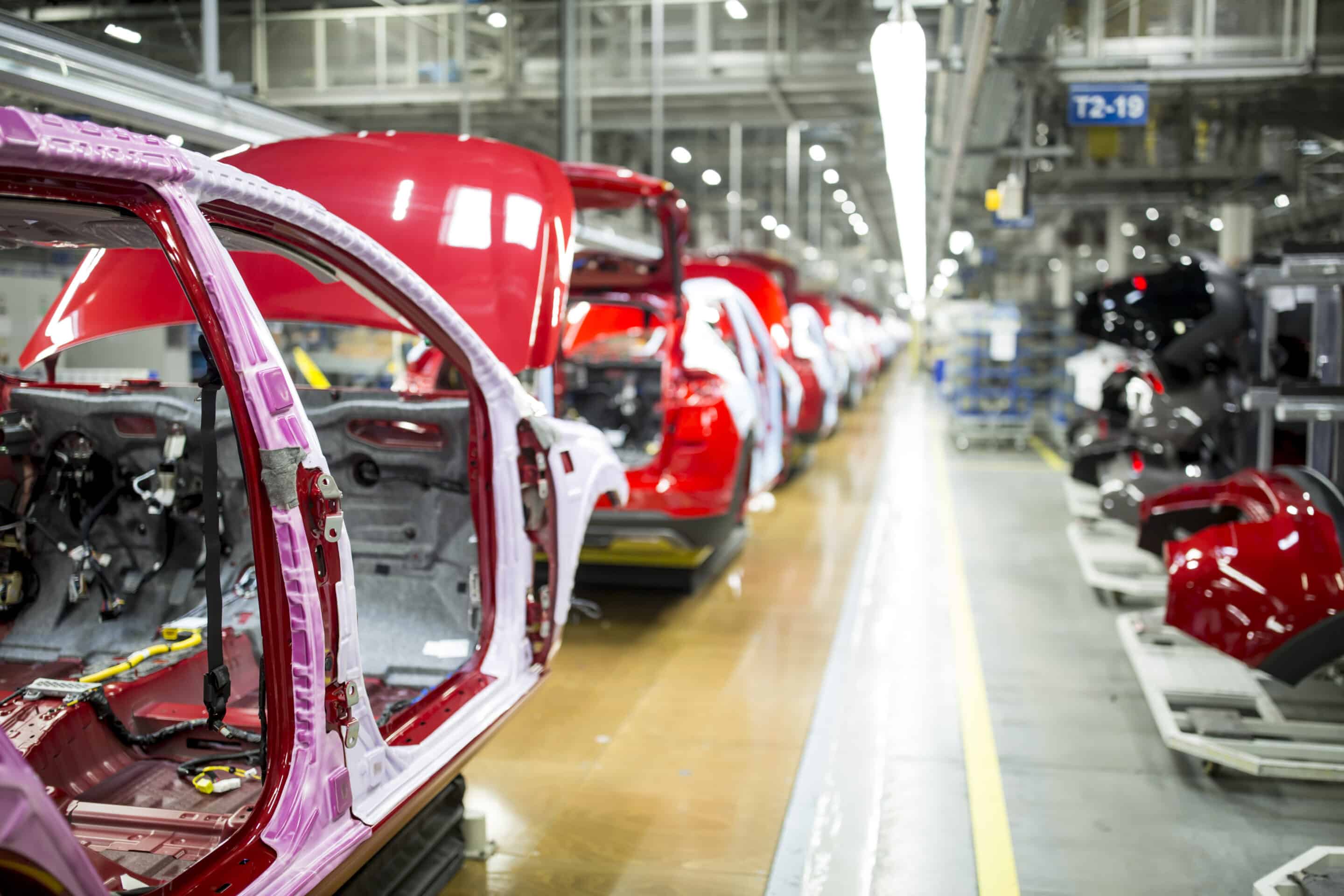 Ligne de production automobile usine monitoring industriel OEE